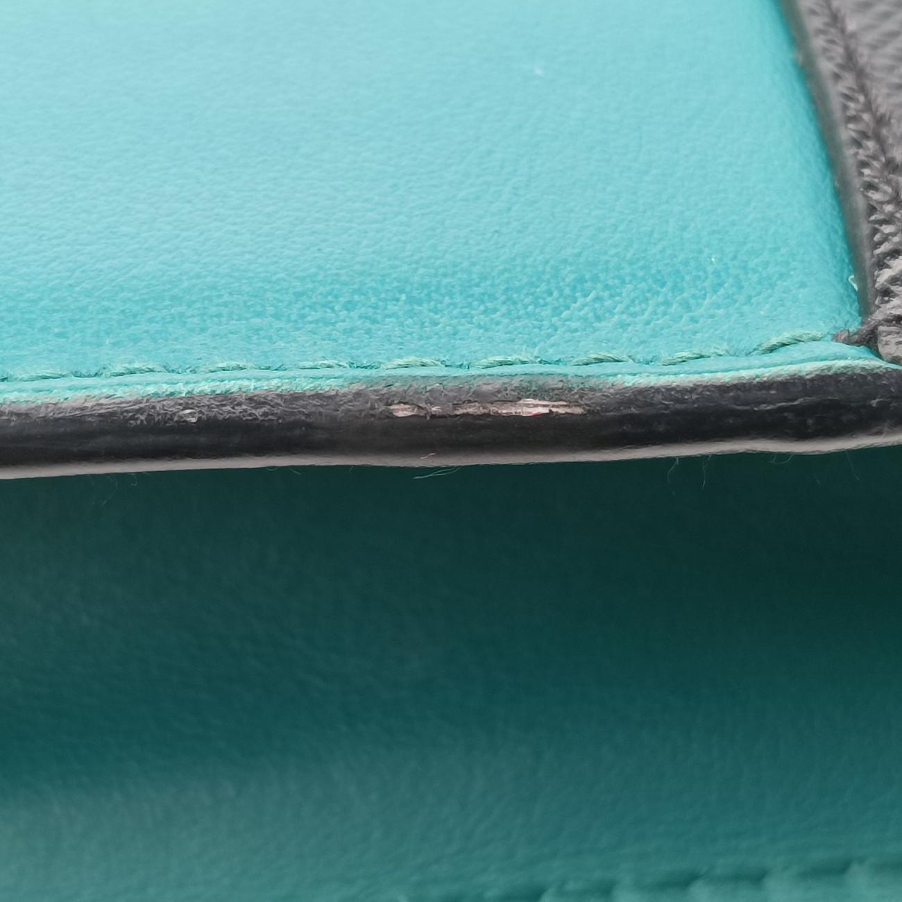 Cahier Green×black Leather 1BD045 25カイエ グリーン×ブラック レザー 1BD045 25