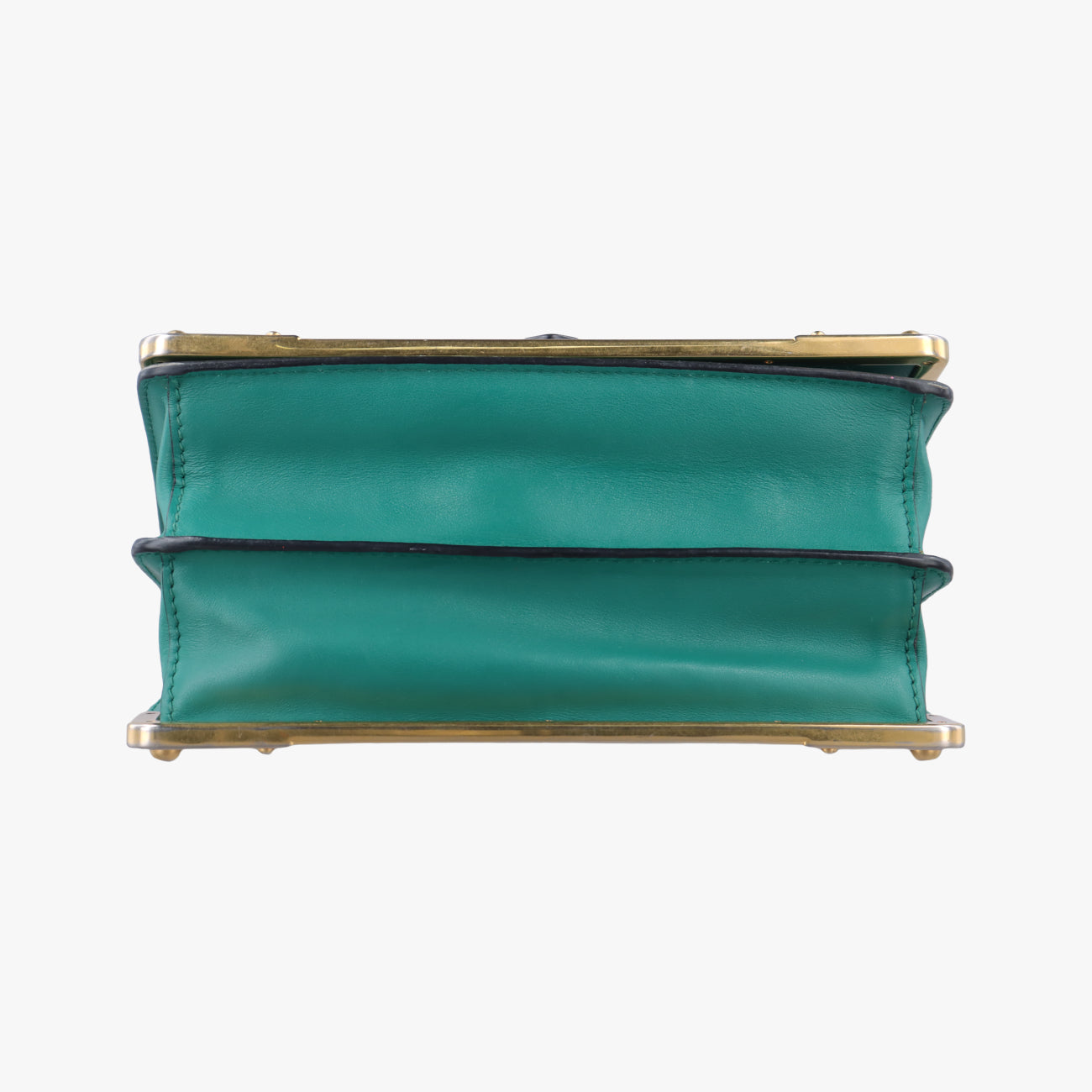 Cahier Green×black Leather 1BD045 25カイエ グリーン×ブラック レザー 1BD045 25