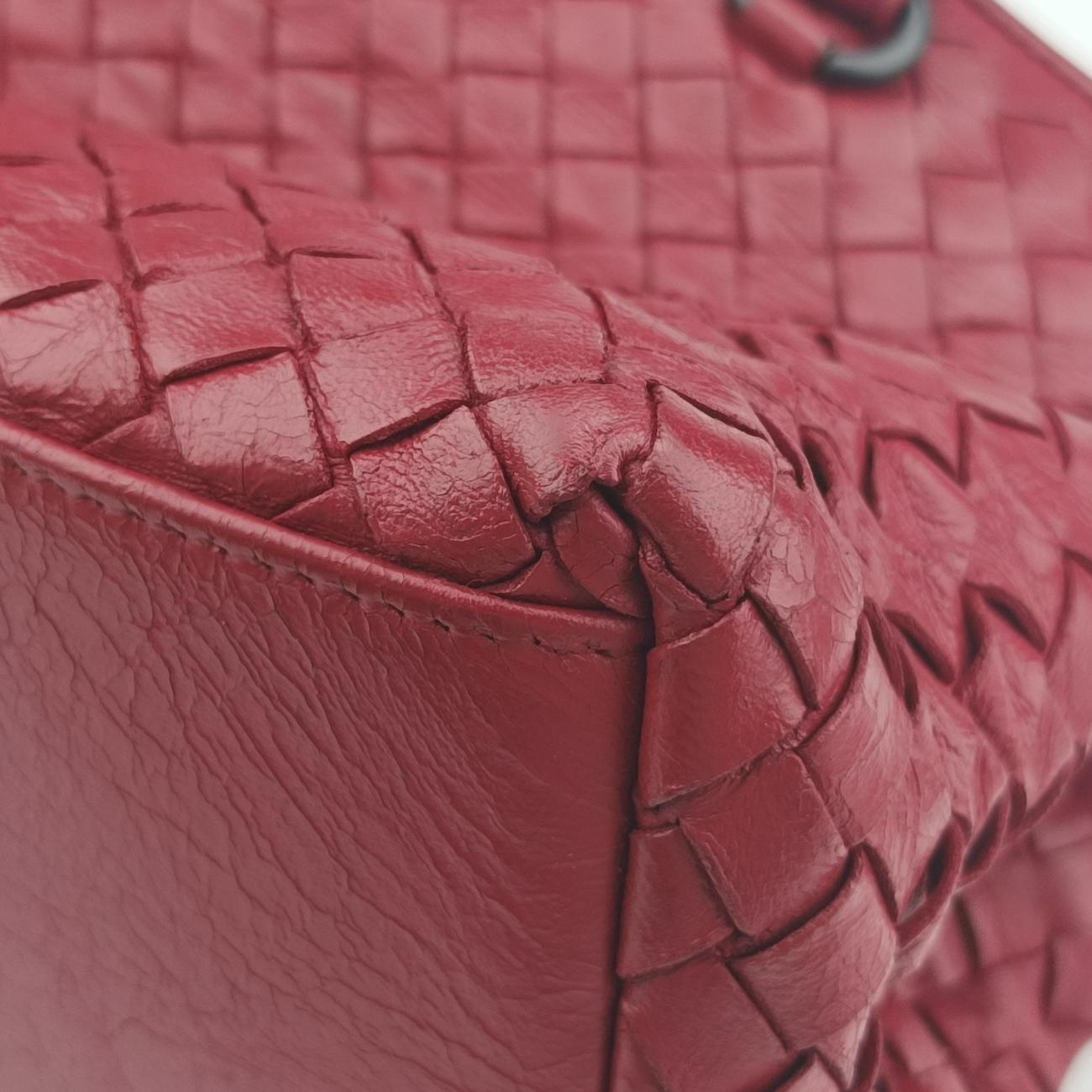 Intrecciato Red lambskin B06290063Aイントレチャート レッド ラムスキン B06290063A