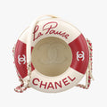 La Pausa Coco Lifesaver Round White×Red lambskin AS0209 27064685ラ パウザ ココ ライフセーバー ラウンド ホワイト×レッド ラムスキン AS0209 27064685