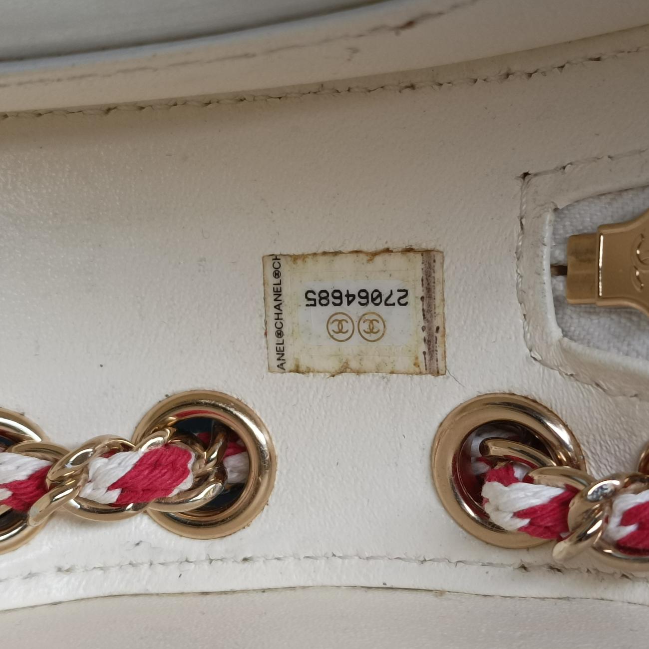 La Pausa Coco Lifesaver Round White×Red lambskin AS0209 27064685ラ パウザ ココ ライフセーバー ラウンド ホワイト×レッド ラムスキン AS0209 27064685