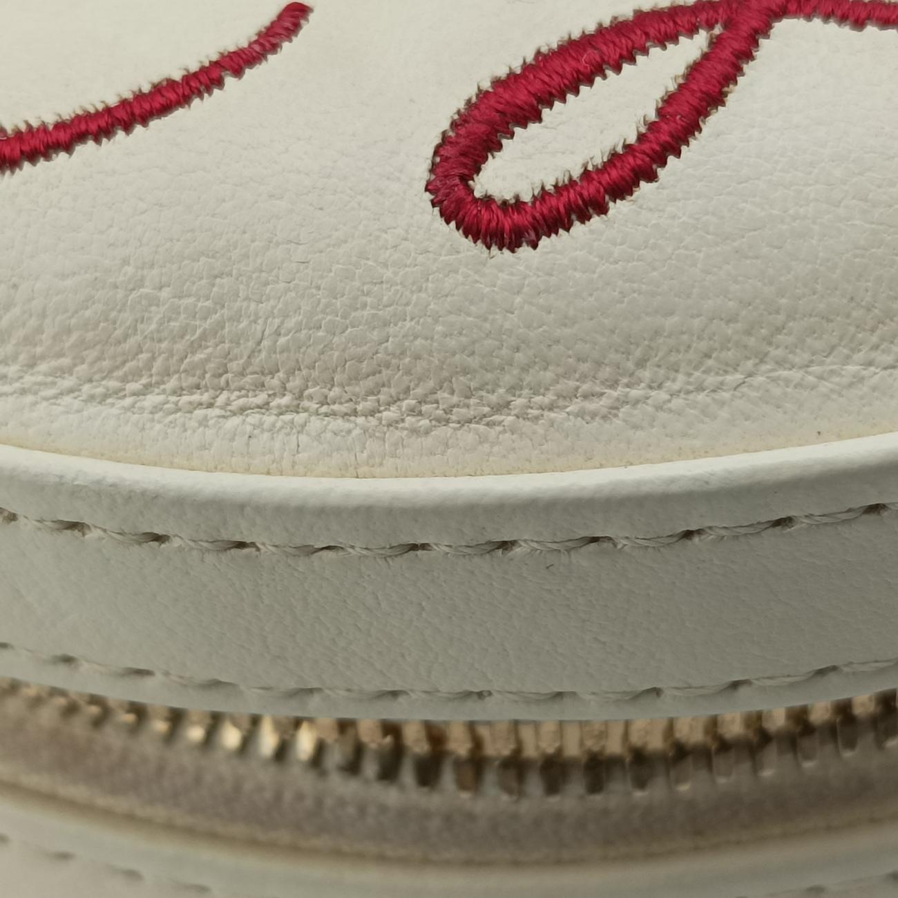 La Pausa Coco Lifesaver Round White×Red lambskin AS0209 27064685ラ パウザ ココ ライフセーバー ラウンド ホワイト×レッド ラムスキン AS0209 27064685