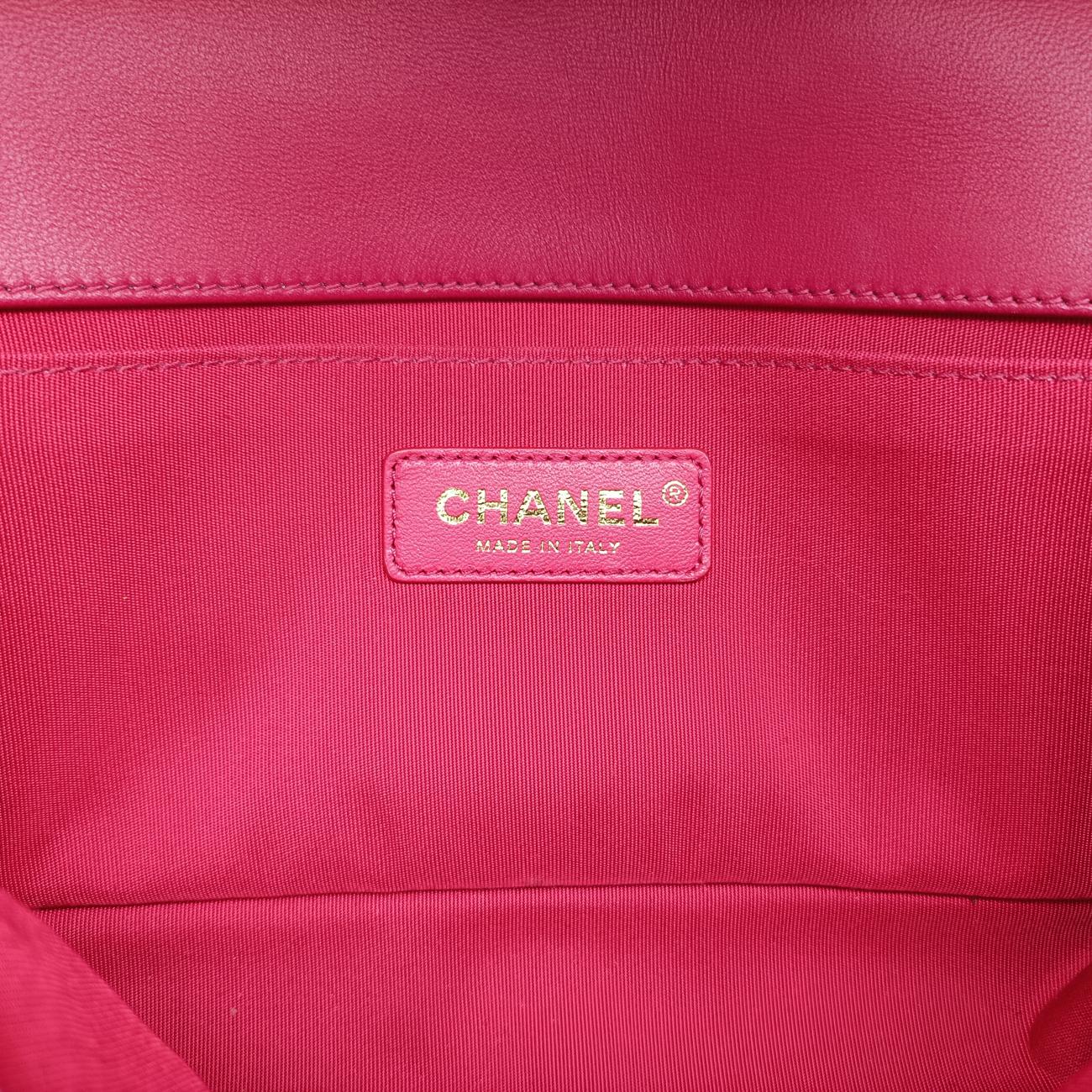 BOY CHANEL Pink×Black スエード A67086 24406189ボーイシャネル ピンク×ブラック スエード A67086 24406189