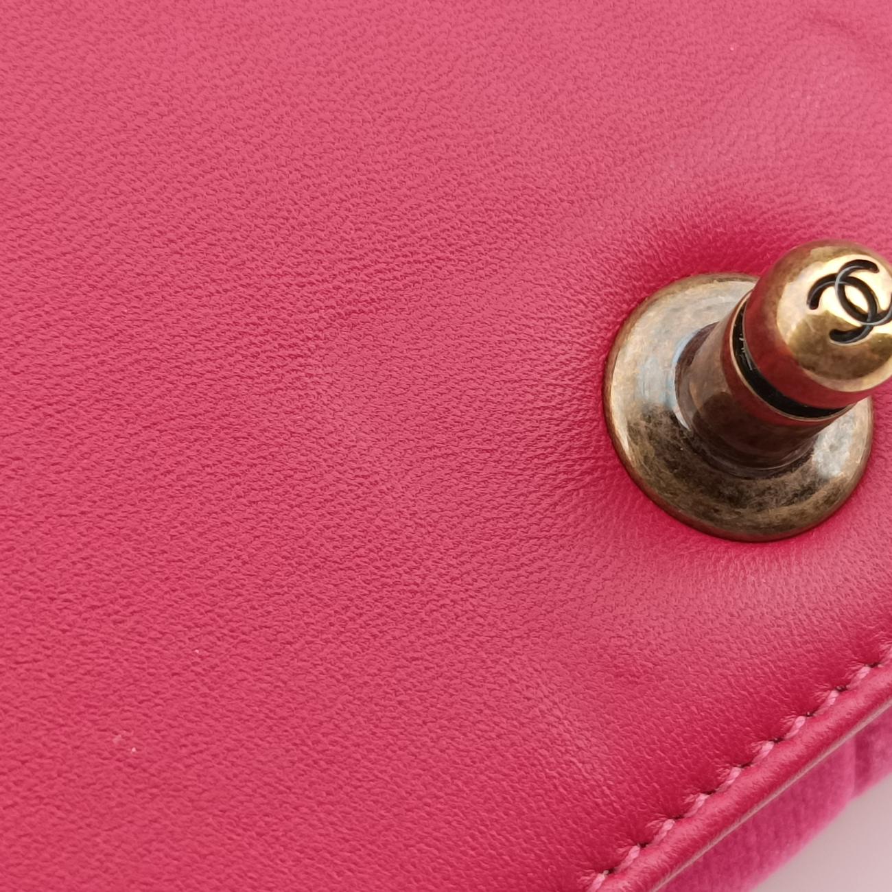 BOY CHANEL Pink×Black スエード A67086 24406189ボーイシャネル ピンク×ブラック スエード A67086 24406189