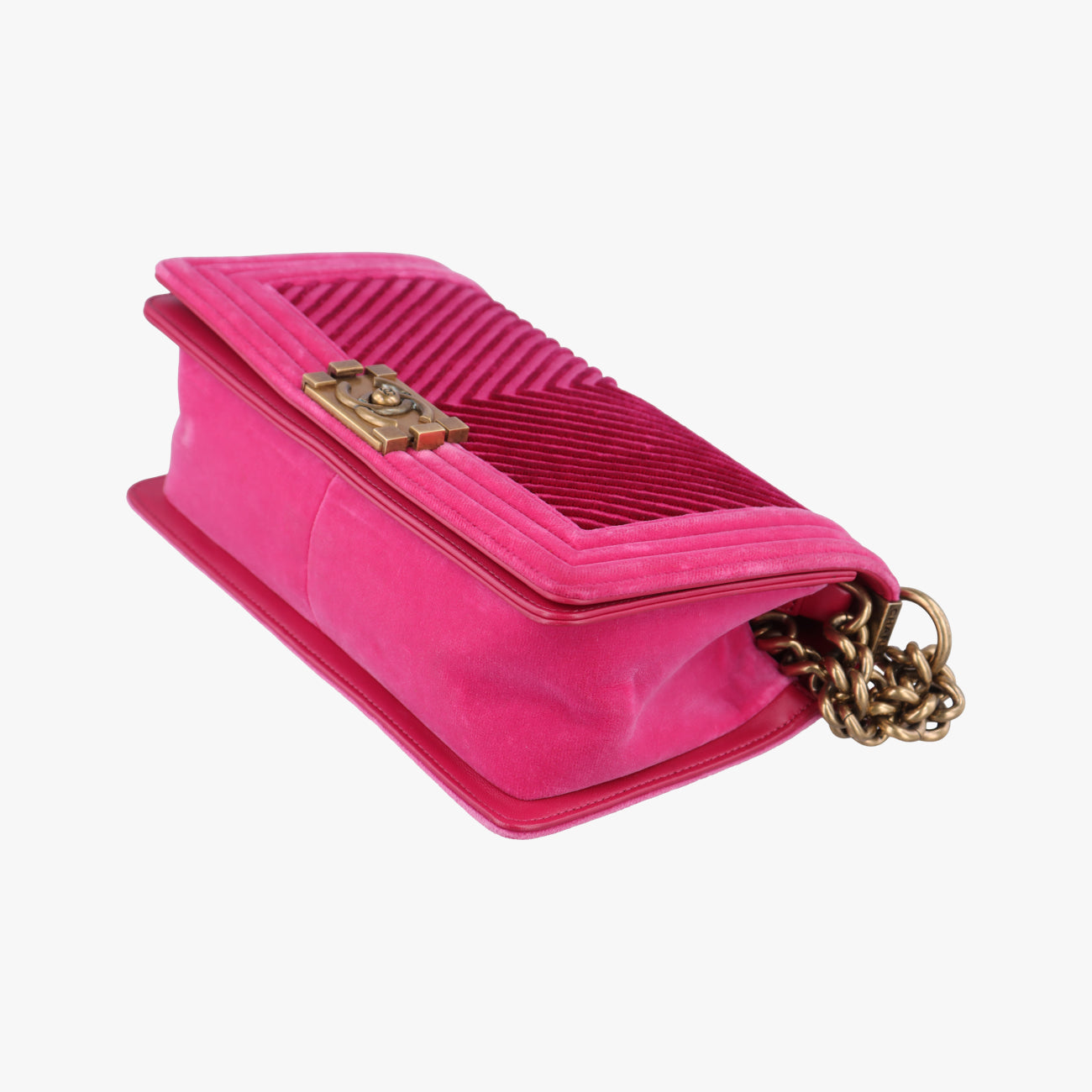 BOY CHANEL Pink×Black スエード A67086 24406189ボーイシャネル ピンク×ブラック スエード A67086 24406189