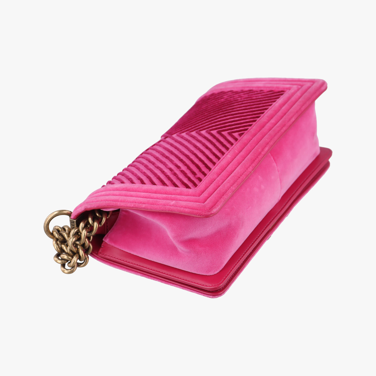 BOY CHANEL Pink×Black スエード A67086 24406189ボーイシャネル ピンク×ブラック スエード A67086 24406189