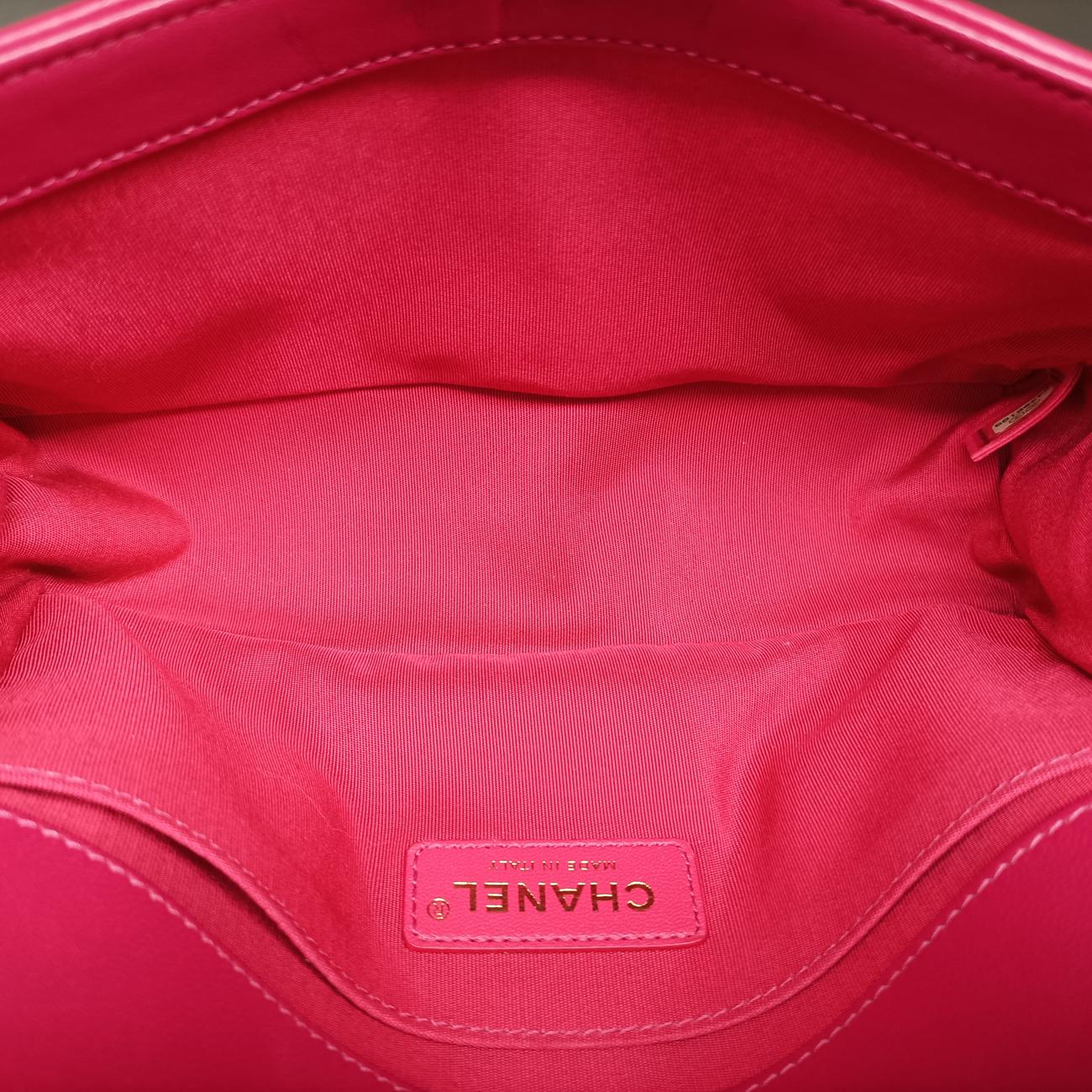 BOY CHANEL Pink×Black スエード A67086 24406189ボーイシャネル ピンク×ブラック スエード A67086 24406189