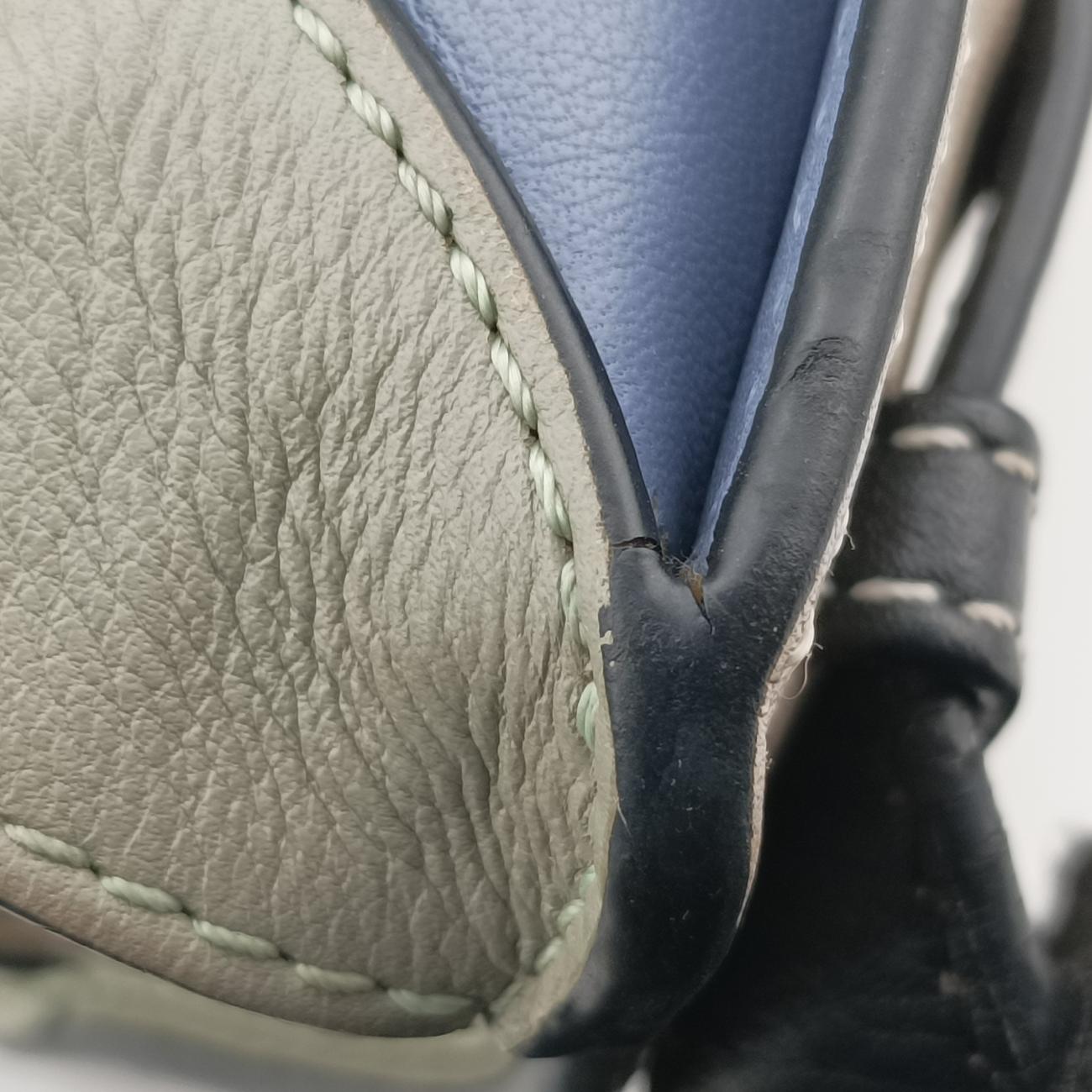 Hammock Light blue x gray x beige x black Leather 261911ハンモック ライトブルー×グレー×ベージュ×ブラック レザー 261911