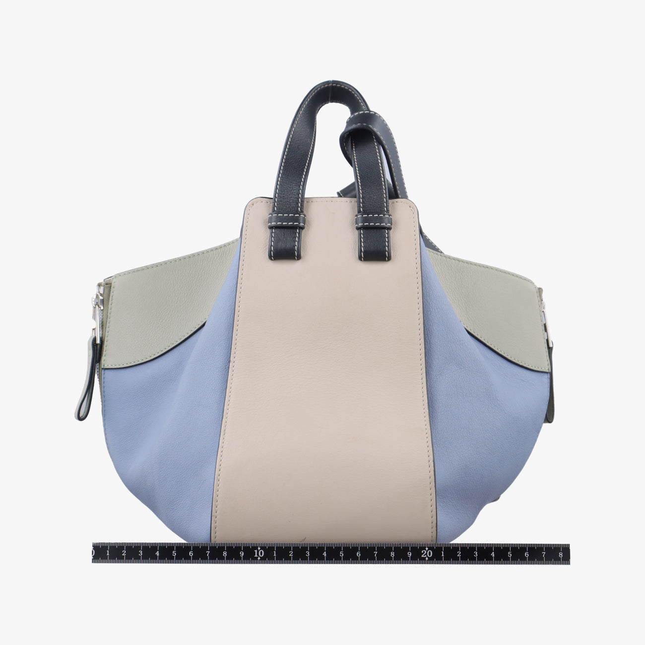 Hammock Light blue x gray x beige x black Leather 261911ハンモック ライトブルー×グレー×ベージュ×ブラック レザー 261911