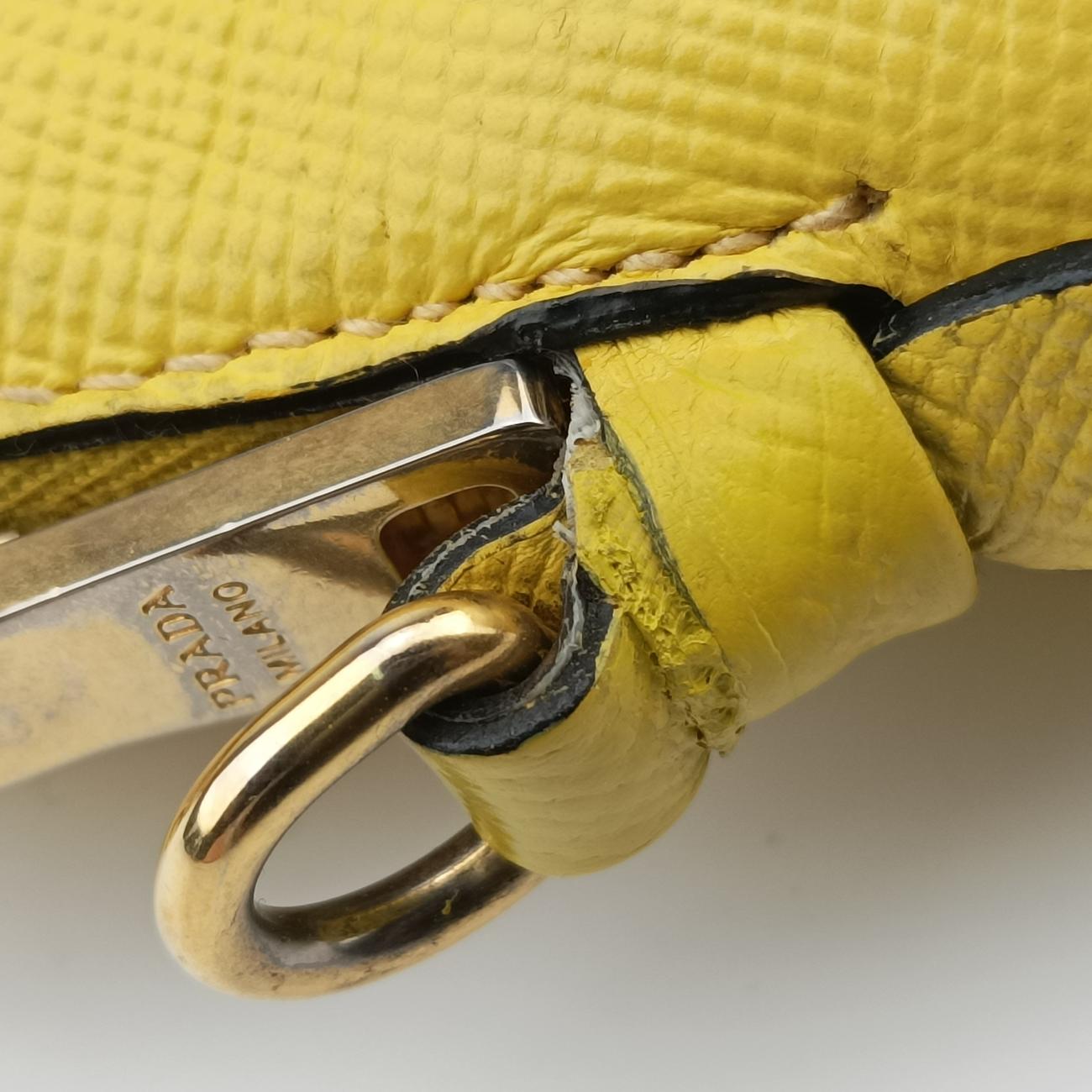 Cuir Top Handle Yellow SAFFIANO Leather BL0902 25クイール トップ ハンドル イエロー サフィアーノレザー BL0902 25