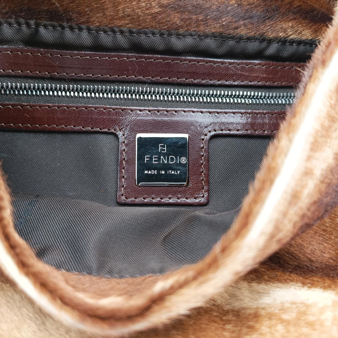 Baguette Brown×Multicolour ponyhair 26424 2372-26424-009マンマバケット ブラウン×マルチカラー ハラコ 26424 2372-26424-009