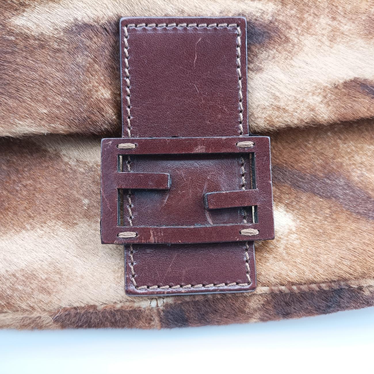 Baguette Brown×Multicolour ponyhair 26424 2372-26424-009マンマバケット ブラウン×マルチカラー ハラコ 26424 2372-26424-009