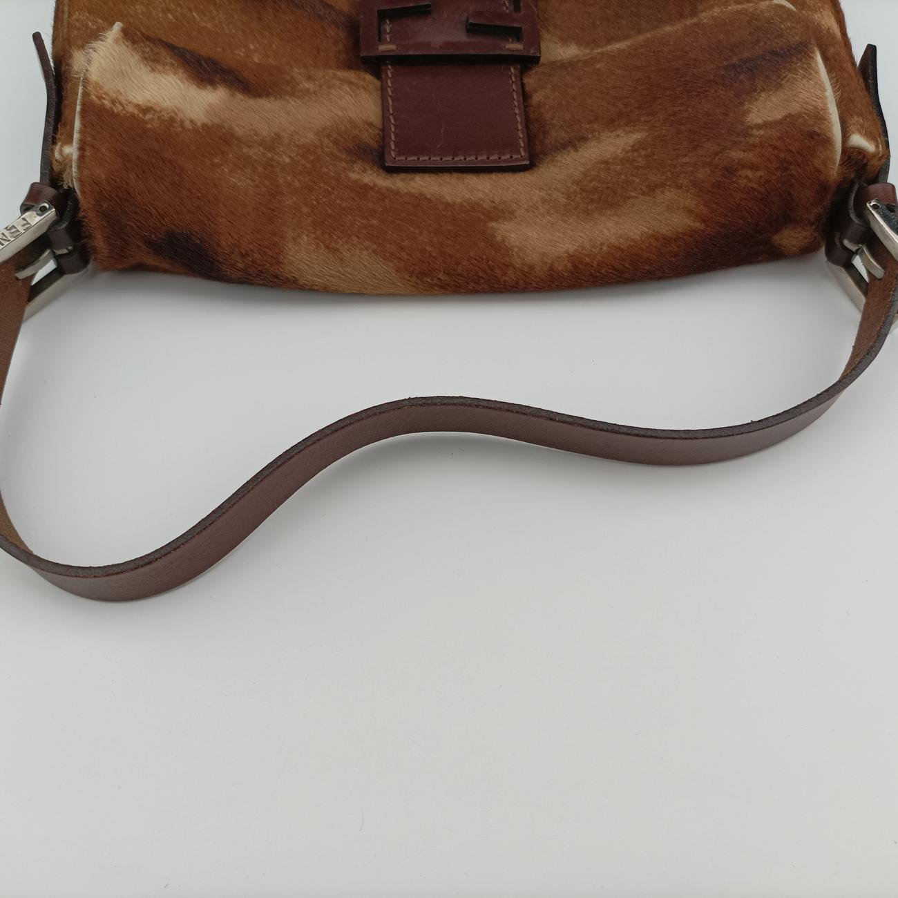 Baguette Brown×Multicolour ponyhair 26424 2372-26424-009マンマバケット ブラウン×マルチカラー ハラコ 26424 2372-26424-009