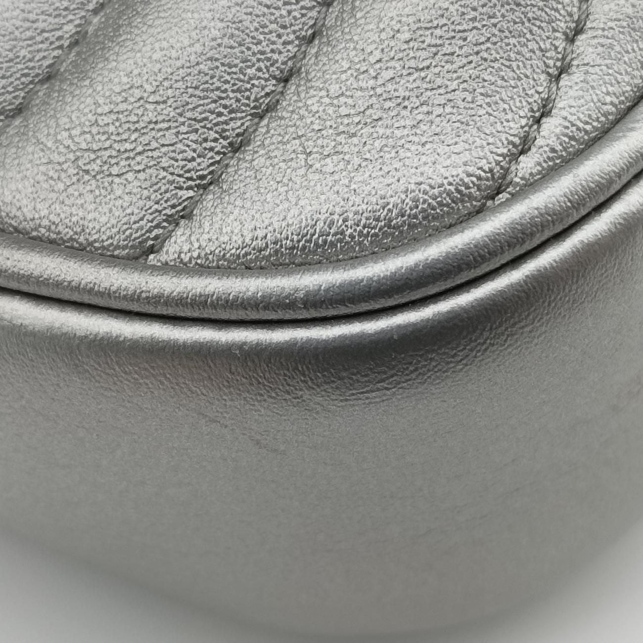 New Wave Multi Pochette Silver Leather M57864 ICチップニューウェーブ ミュルティ ポシェット シルバー レザー M57864 ICチップ