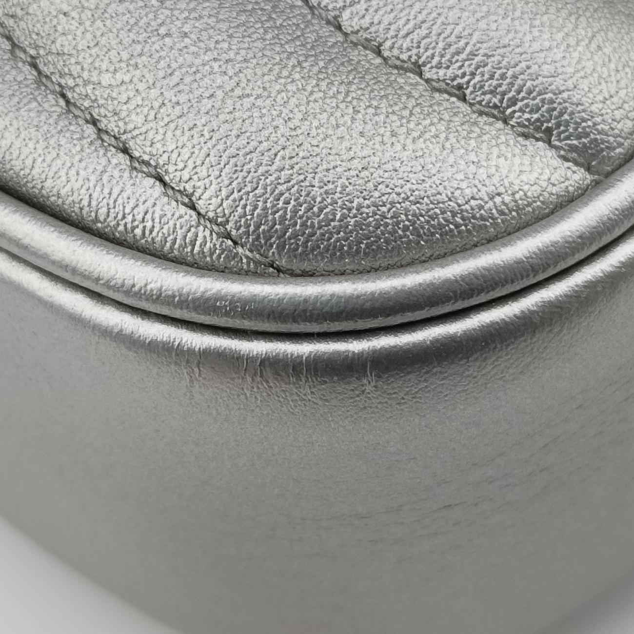 New Wave Multi Pochette Silver Leather M57864 ICチップニューウェーブ ミュルティ ポシェット シルバー レザー M57864 ICチップ