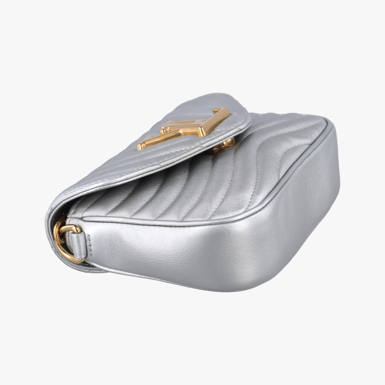 New Wave Multi Pochette Silver Leather M57864 ICチップニューウェーブ ミュルティ ポシェット シルバー レザー M57864 ICチップ
