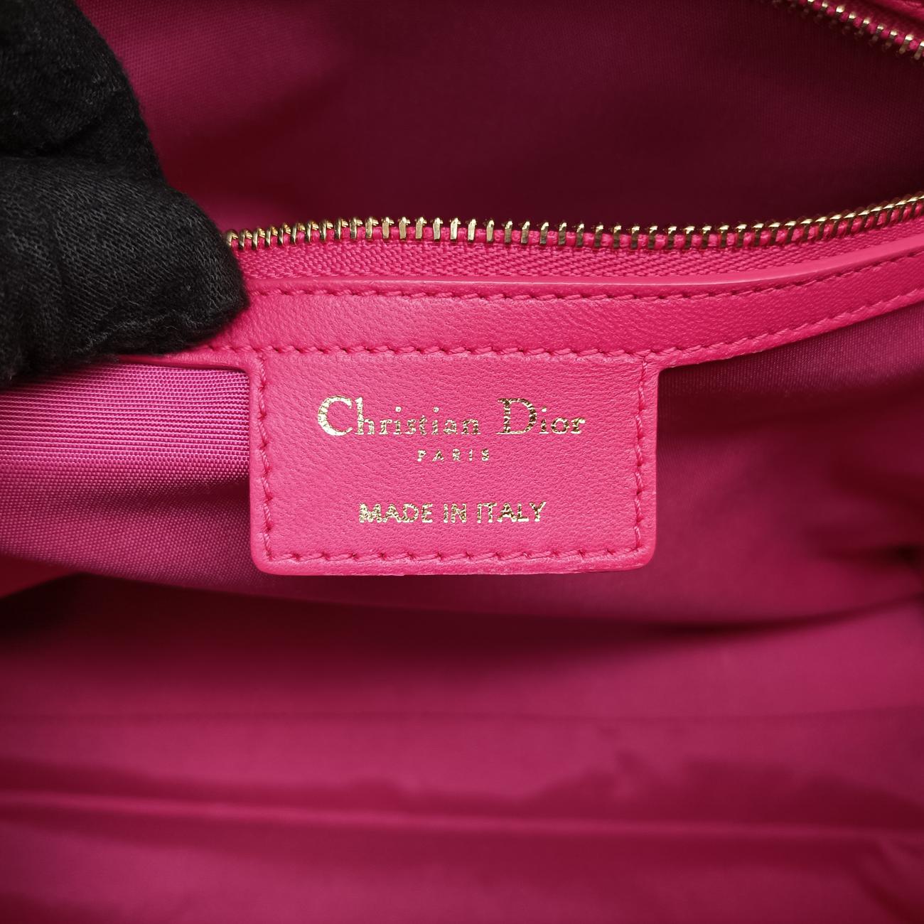 Cannage Dior Soft Shopping Rose lambskin 08-BO-0164ディオールソフト ローズ レッド ラムスキン 08-BO-0164