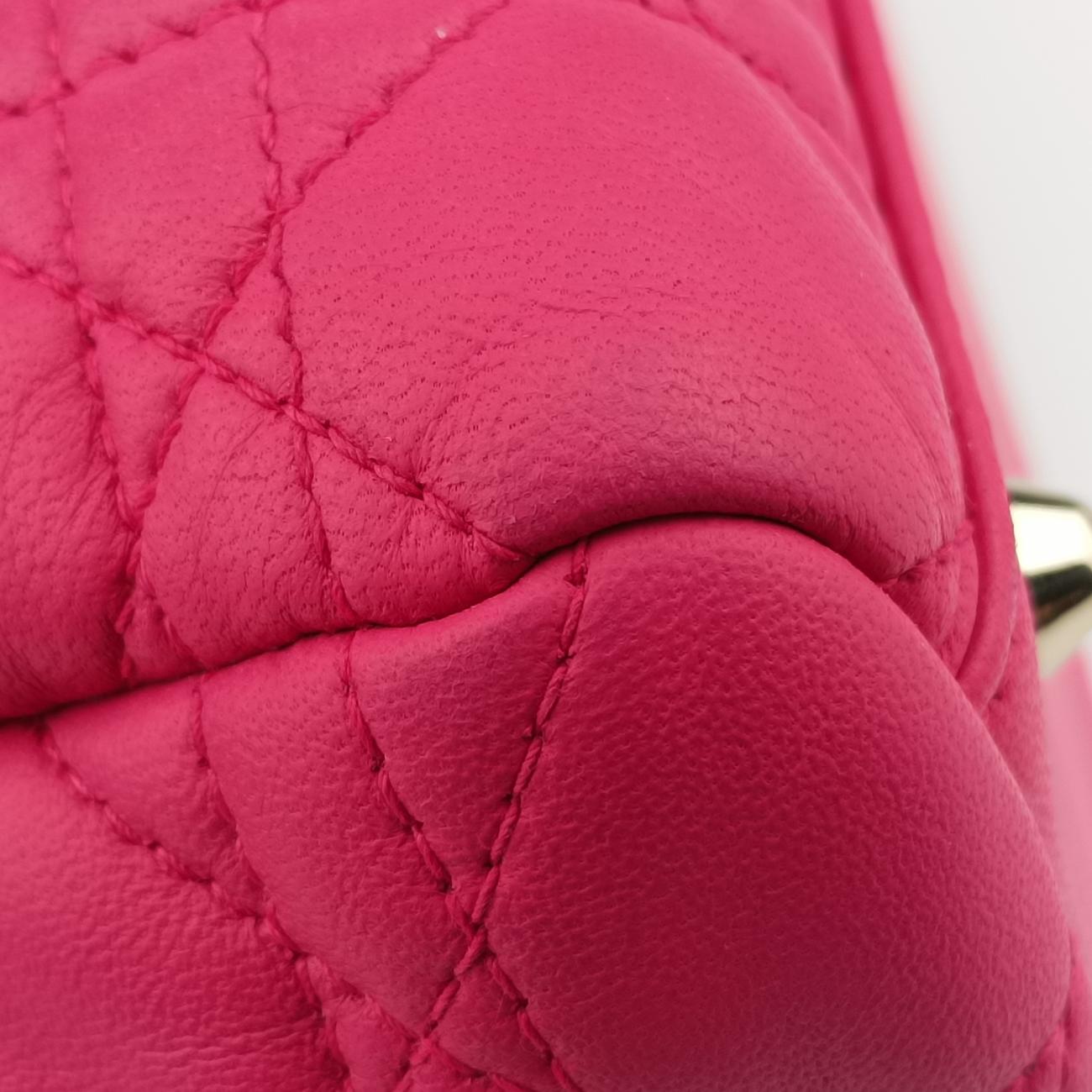 Cannage Dior Soft Shopping Rose lambskin 08-BO-0164ディオールソフト ローズ レッド ラムスキン 08-BO-0164