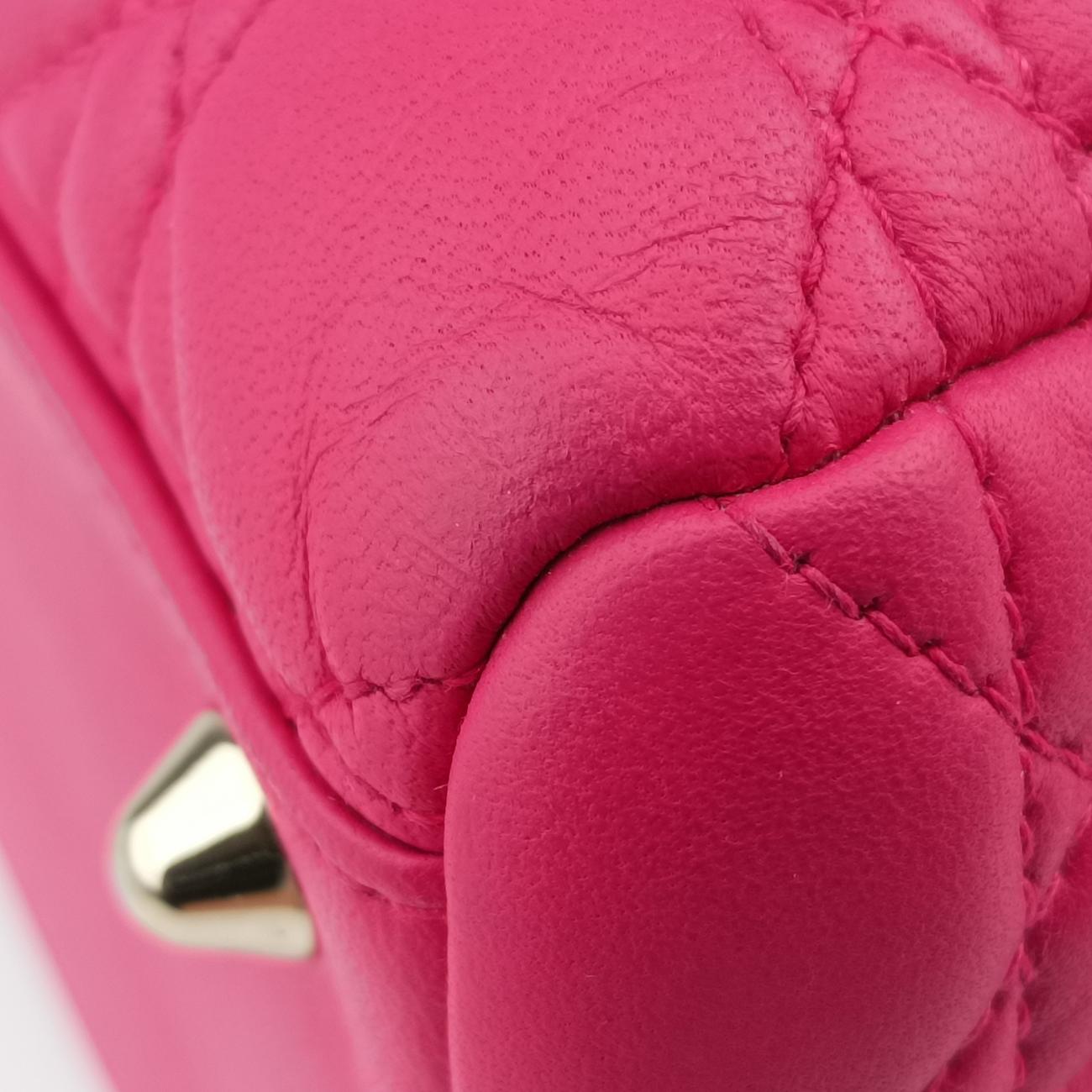 Cannage Dior Soft Shopping Rose lambskin 08-BO-0164ディオールソフト ローズ レッド ラムスキン 08-BO-0164