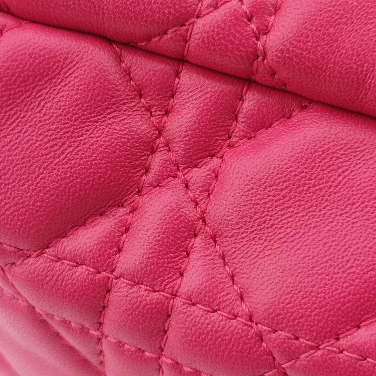 Cannage Dior Soft Shopping Rose lambskin 08-BO-0164ディオールソフト ローズ レッド ラムスキン 08-BO-0164