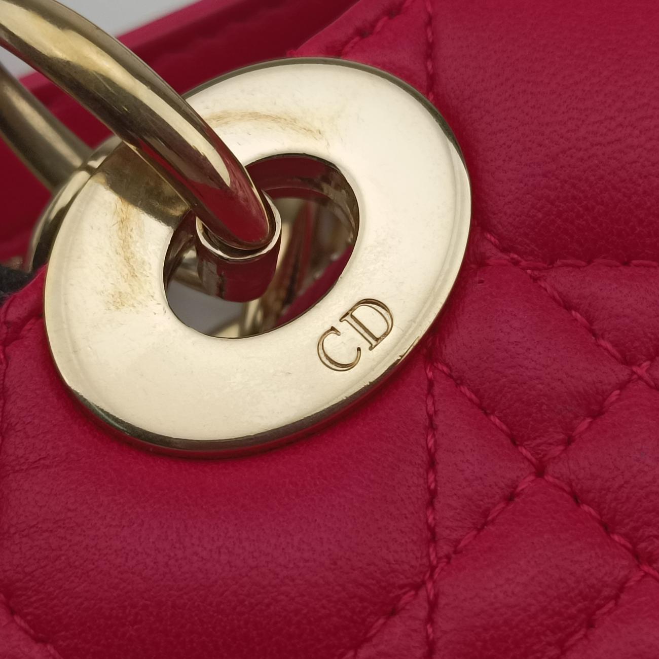 Cannage Dior Soft Shopping Rose lambskin 08-BO-0164ディオールソフト ローズ レッド ラムスキン 08-BO-0164