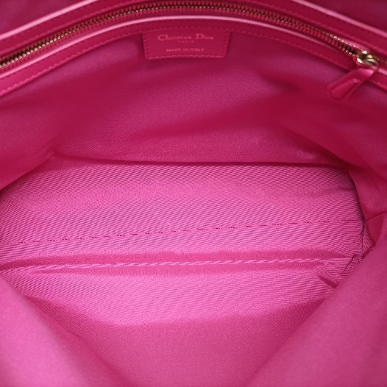 Cannage Dior Soft Shopping Rose lambskin 08-BO-0164ディオールソフト ローズ レッド ラムスキン 08-BO-0164