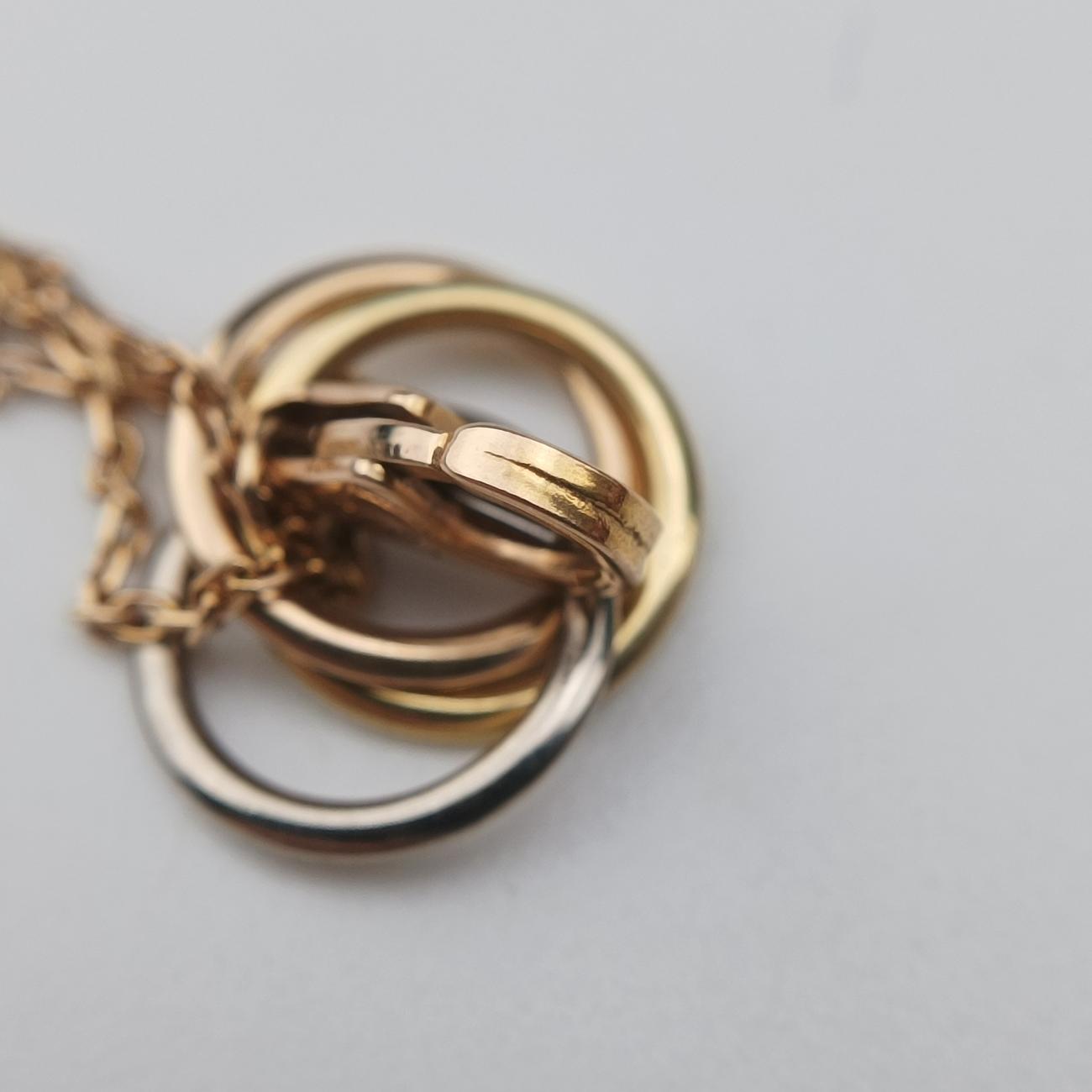 Trinity de Cartier Gold × Platinum × Rose Gold AU750 B6036818 TR6002トリニティ ドゥ カルティエ ゴールド × プラチナ × ローズゴールド AU750 B6036818 TR6002