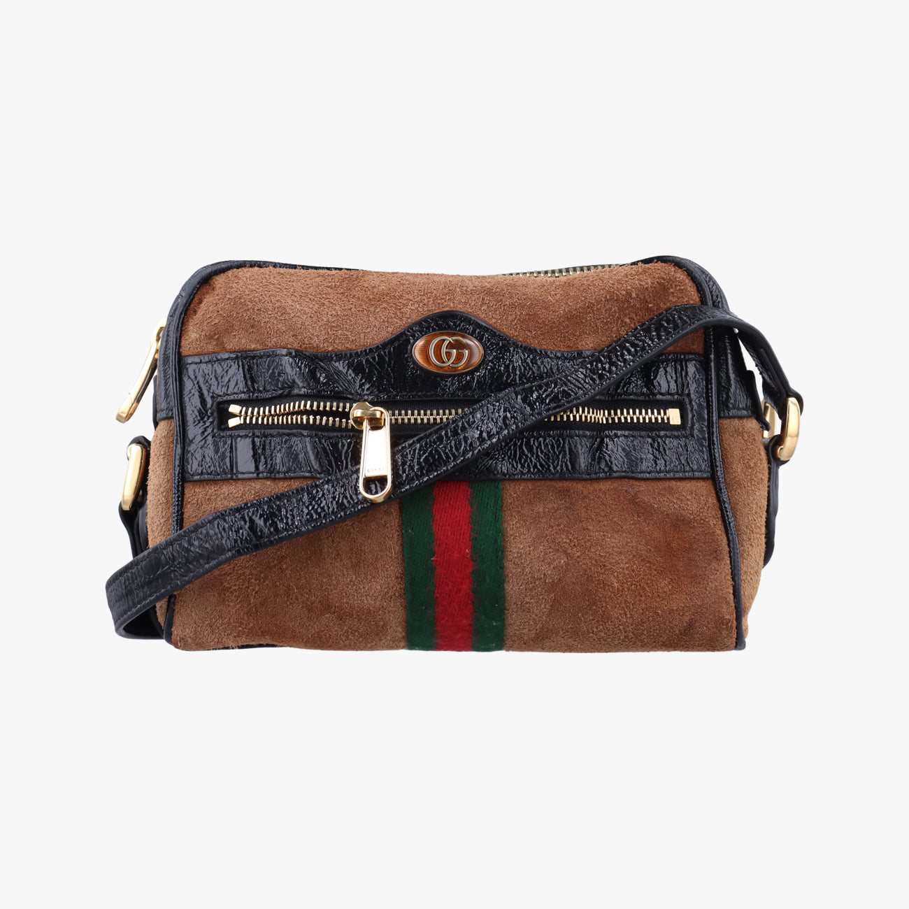 Ophidia Brown×black×Multicolour Suede x leather 573321 オフィディア ブラウン×ブラック×マルチカラー スエード×レザー 573321