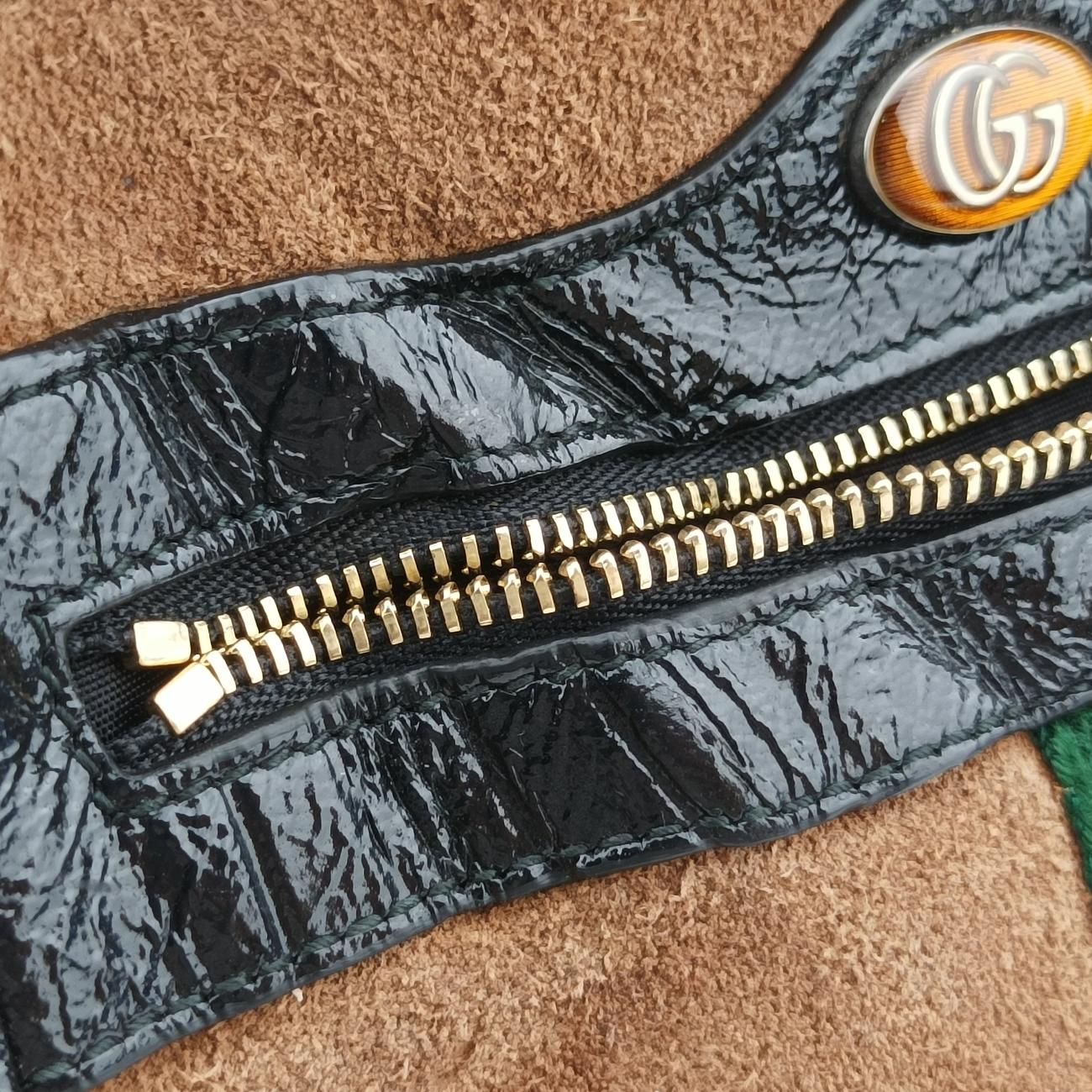 Ophidia Brown×black×Multicolour Suede x leather 573321 オフィディア ブラウン×ブラック×マルチカラー スエード×レザー 573321