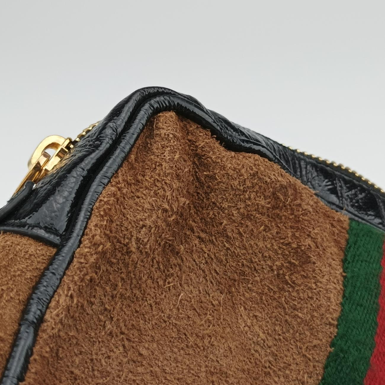 Ophidia Brown×black×Multicolour Suede x leather 573321 オフィディア ブラウン×ブラック×マルチカラー スエード×レザー 573321