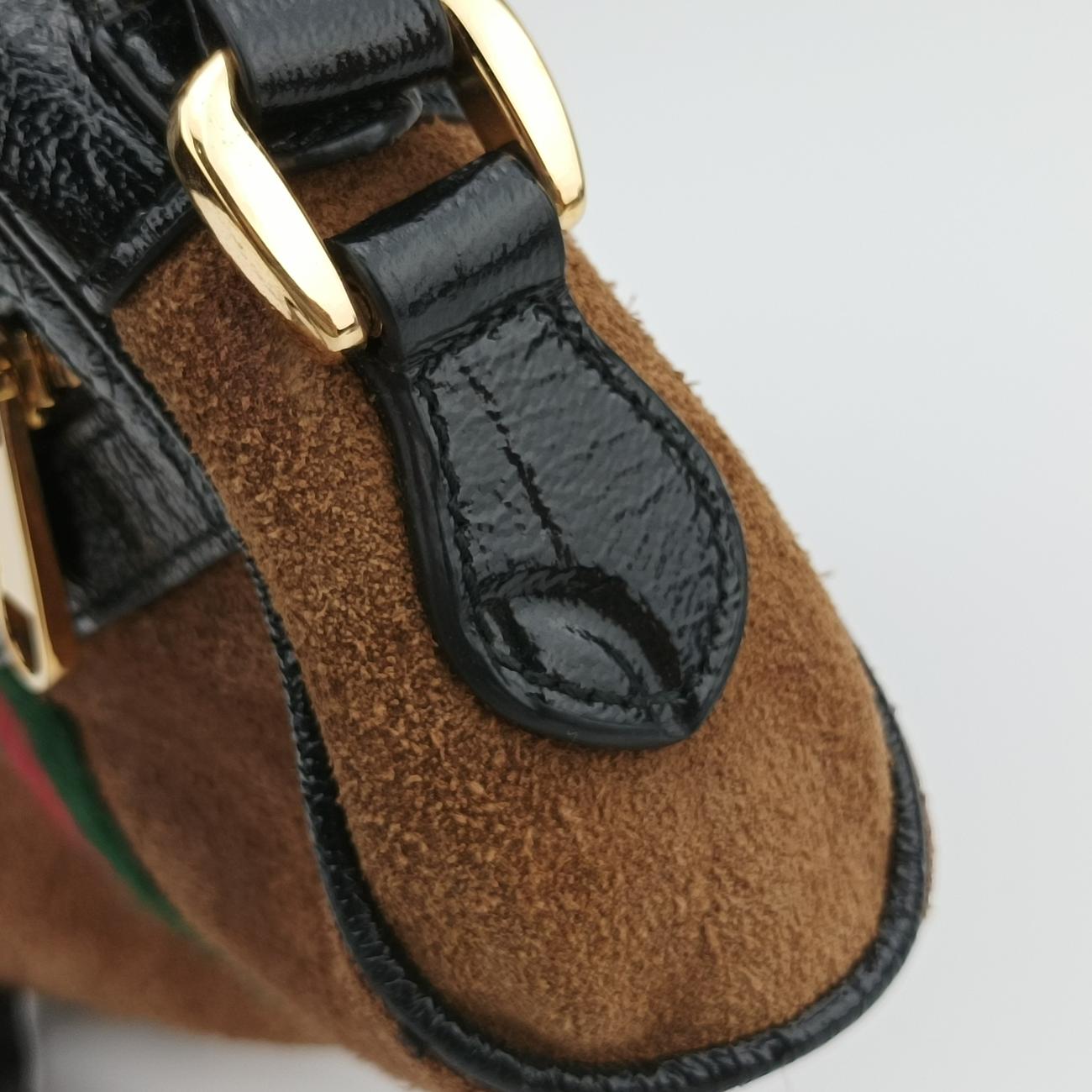 Ophidia Brown×black×Multicolour Suede x leather 573321 オフィディア ブラウン×ブラック×マルチカラー スエード×レザー 573321