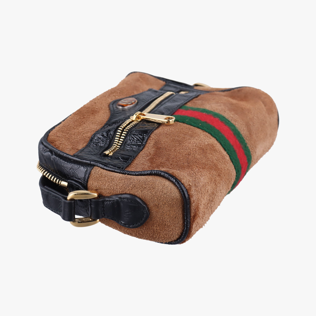 Ophidia Brown×black×Multicolour Suede x leather 573321 オフィディア ブラウン×ブラック×マルチカラー スエード×レザー 573321