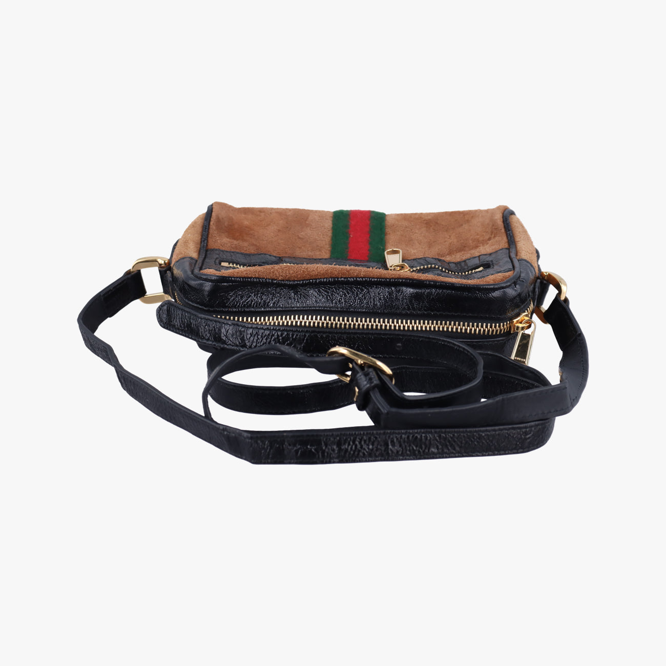 Ophidia Brown×black×Multicolour Suede x leather 573321 オフィディア ブラウン×ブラック×マルチカラー スエード×レザー 573321