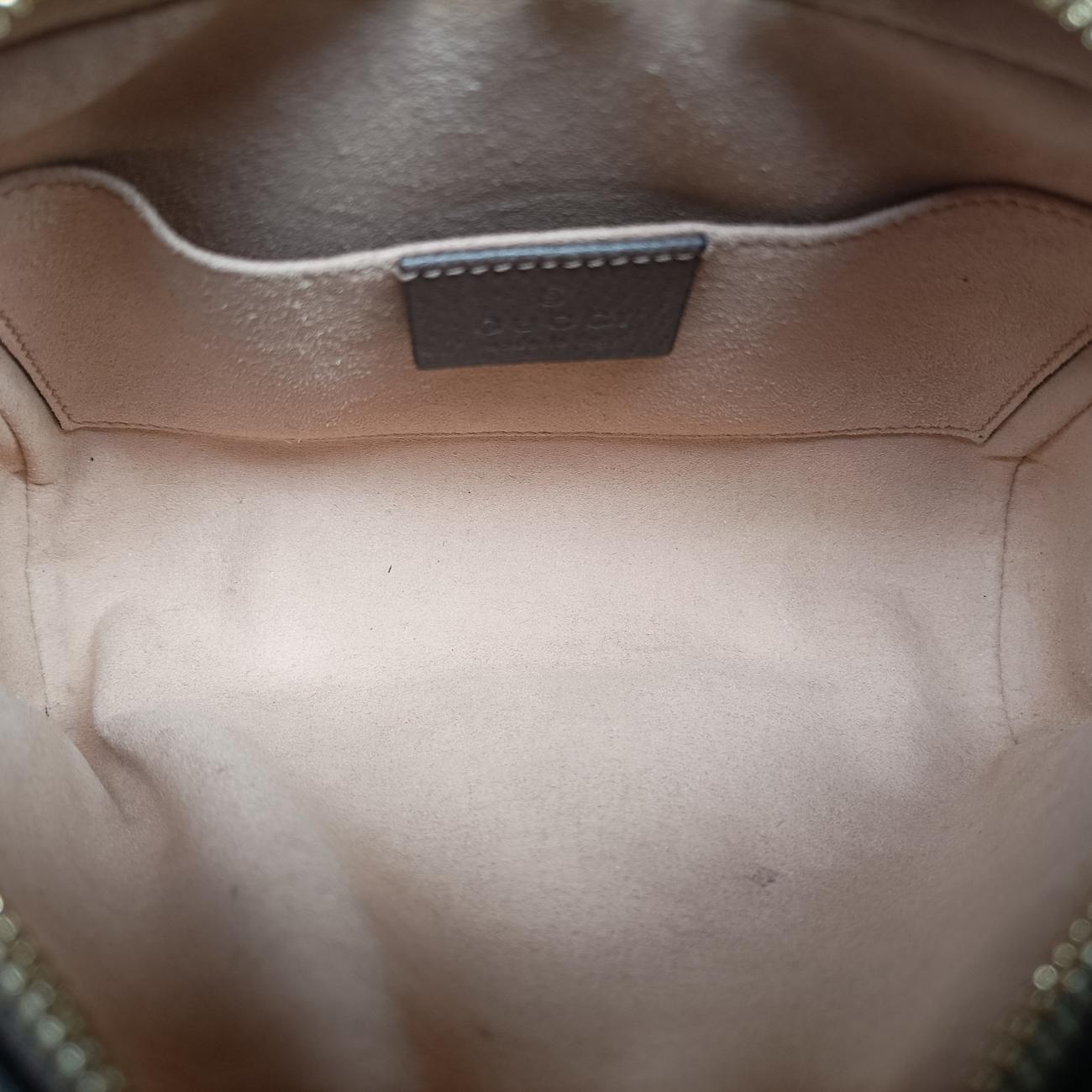 Ophidia brown×red×green PVC coated canvas x leather 517076 F026464730オフィディア ブラウン×レッド×グリーン PVCコーティングキャンバス×レザー 517076 F026464730