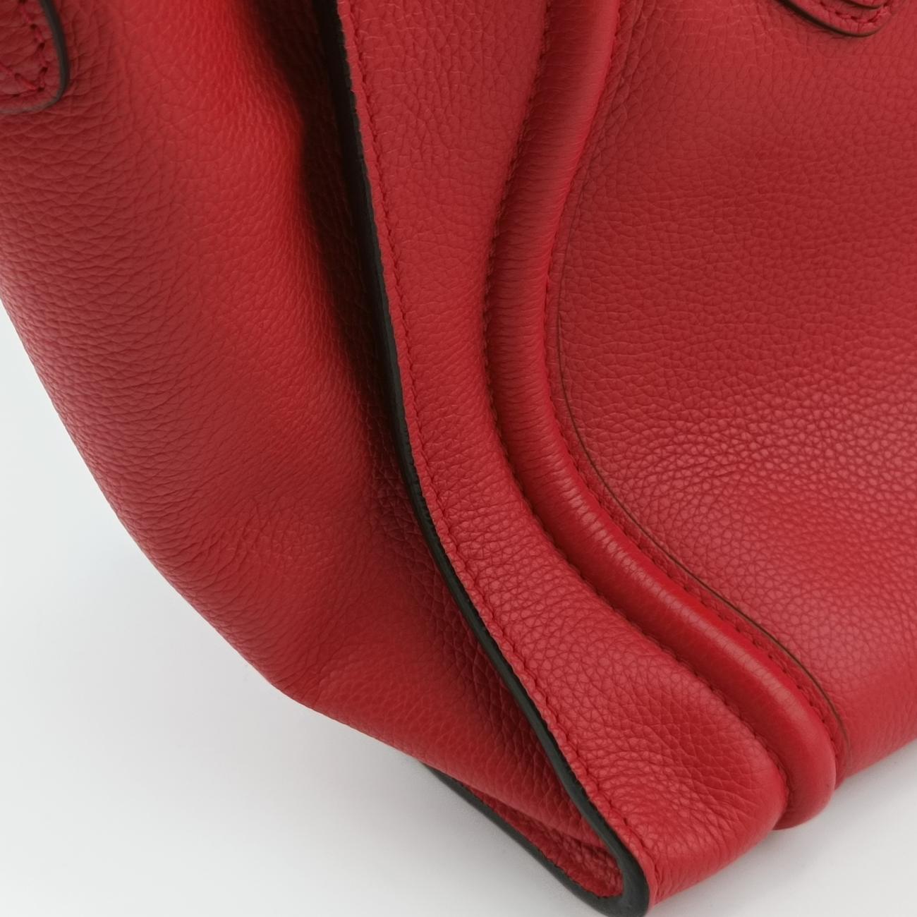 Luggage Mini Shopper Red Leather F-SN-0172 S-CU-0182ラゲージミニショッパー レッド レザー F-SN-0172 S-CU-0182