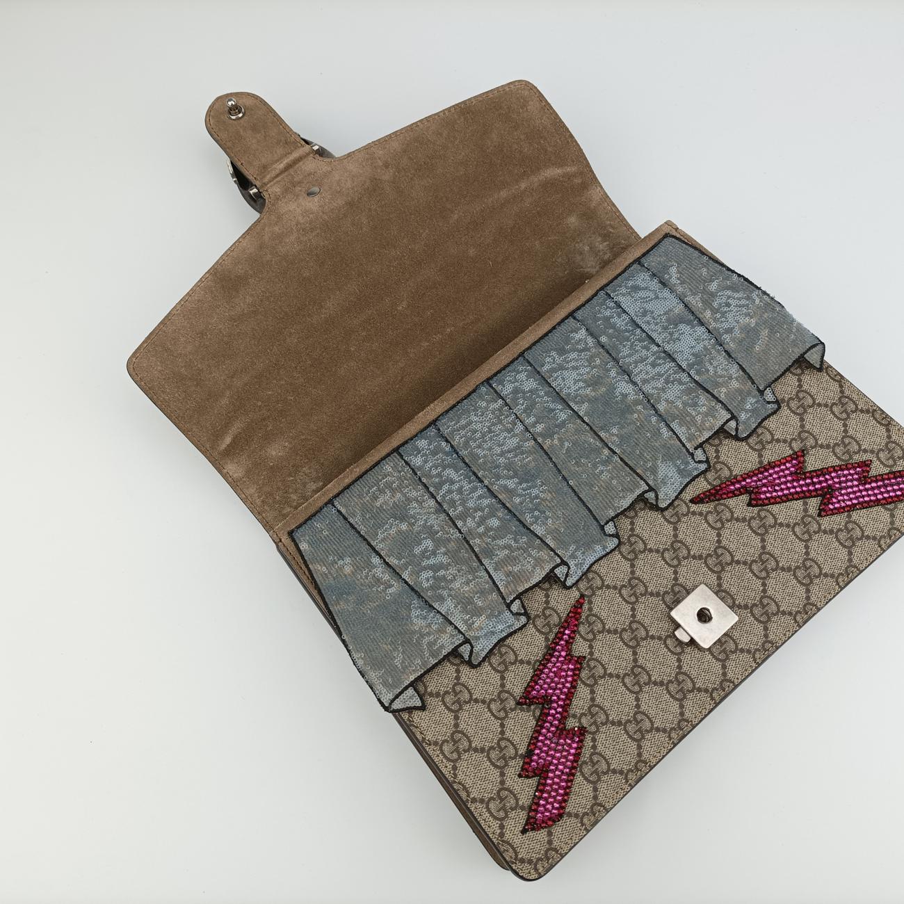 Dionysus Beige×Multicolour PVC coated canvas × suede 400235 G020777789ディオニュソス ベージュ×マルチカラー PVCコーティングキャンバス × スエード 400235 G020777789