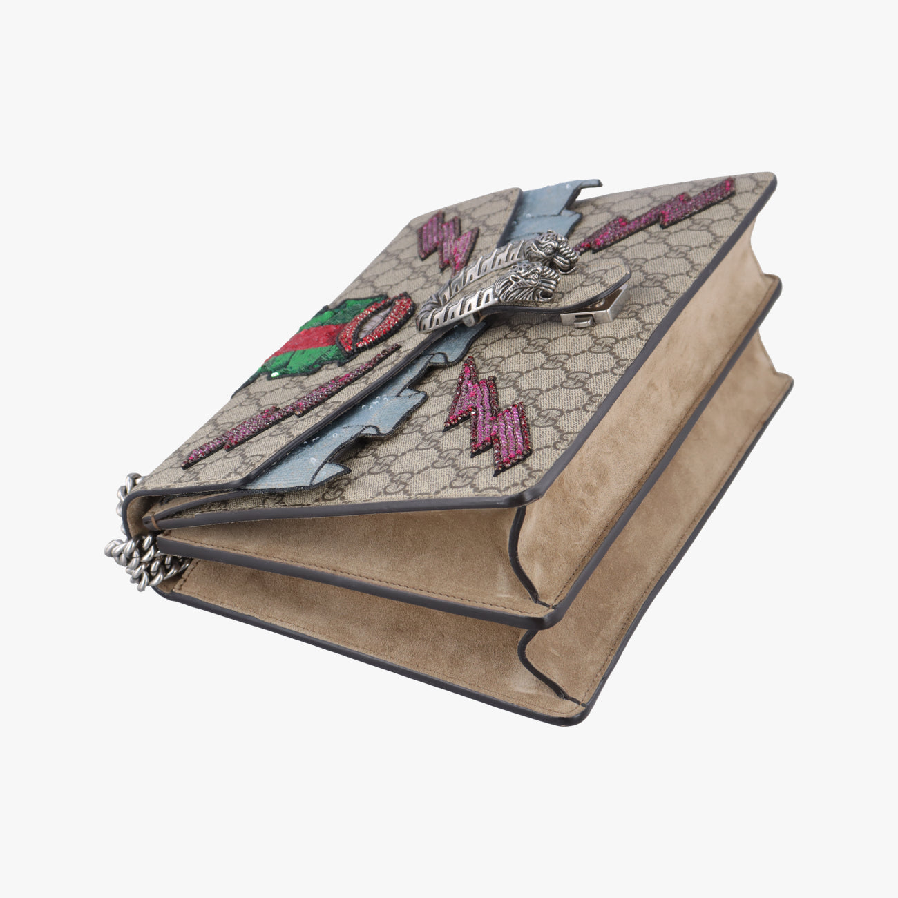 Dionysus Beige×Multicolour PVC coated canvas × suede 400235 G020777789ディオニュソス ベージュ×マルチカラー PVCコーティングキャンバス × スエード 400235 G020777789