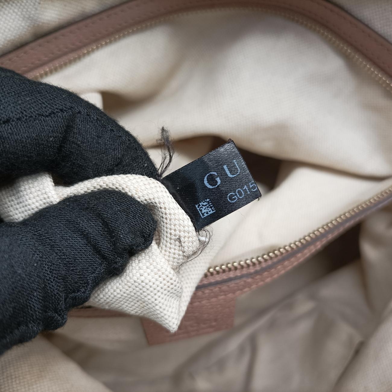 Guccissima Bree Beige×pink canvas x leather 323673 G015737322グッチシマ ブリー ベージュ×ピンク キャンバス×レザー 323673 G015737322