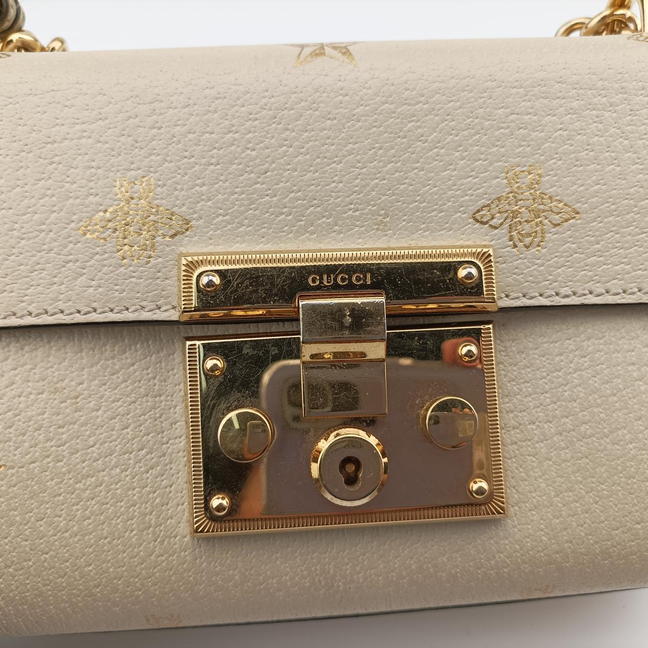 Padlock White Leather 432182 G028511292パドロック ホワイト レザー 432182 G028511292