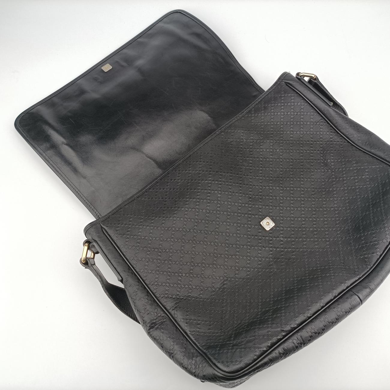 Guccissima Messenger Black Leather 223665 G8620254グッチッシマ メッセンジャー ブラック レザー 223665 G8620254