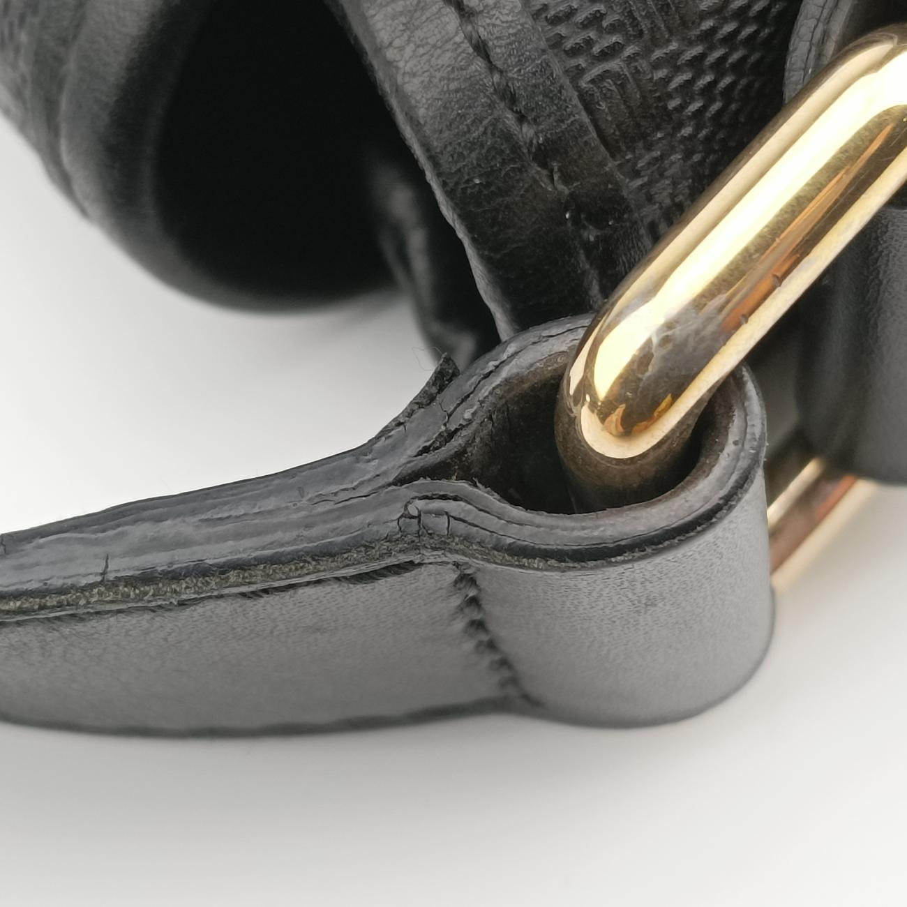 Guccissima Messenger Black Leather 223665 G8620254グッチッシマ メッセンジャー ブラック レザー 223665 G8620254