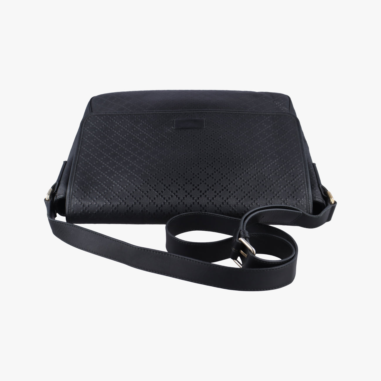 Guccissima Messenger Black Leather 223665 G8620254グッチッシマ メッセンジャー ブラック レザー 223665 G8620254