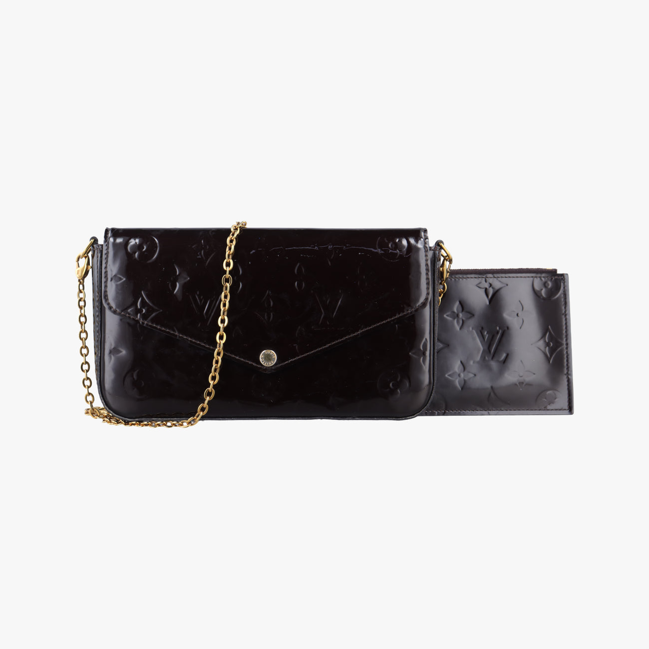 Pochette Félice Amarante Vernis M61267 TJ4136ポシェットフェリシー アマラント ヴェルニ M61267 TJ4136