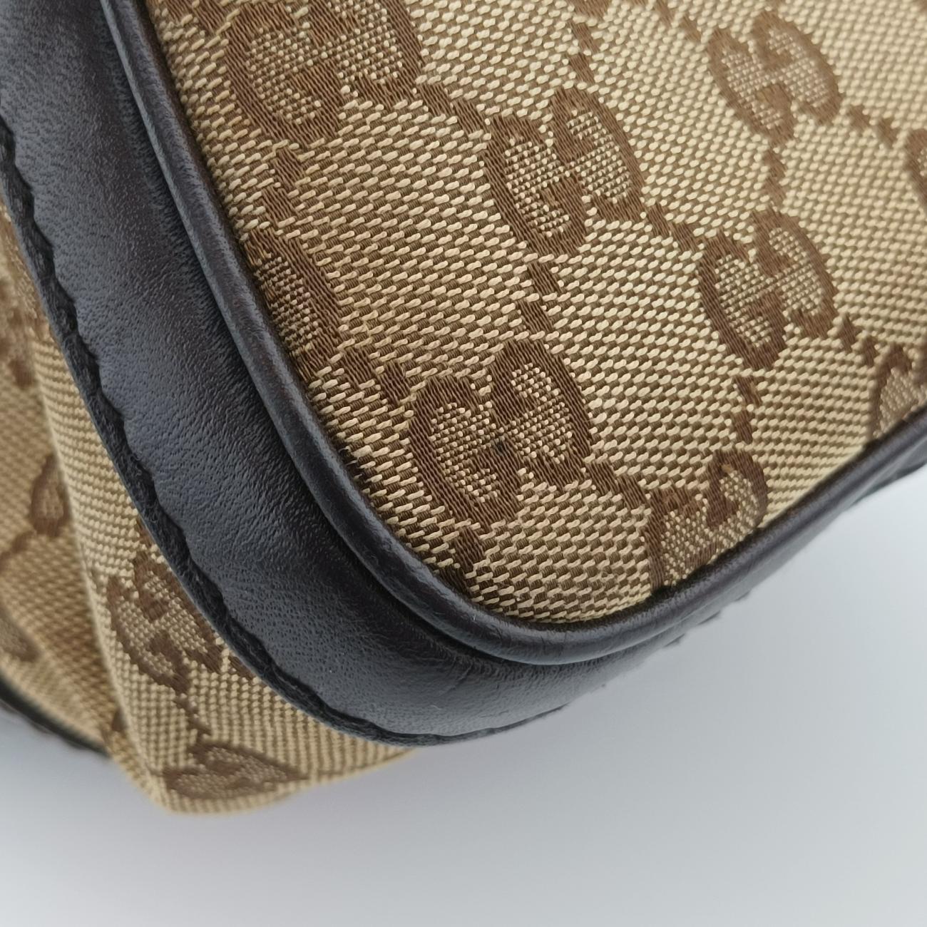 Sherry Line Brown x Beige x Red x Green canvas x leather 247205 G7552633シェリーライン ブラウン×ベージュ×レッド×グリーン キャンバス×レザー 247205 G7552633