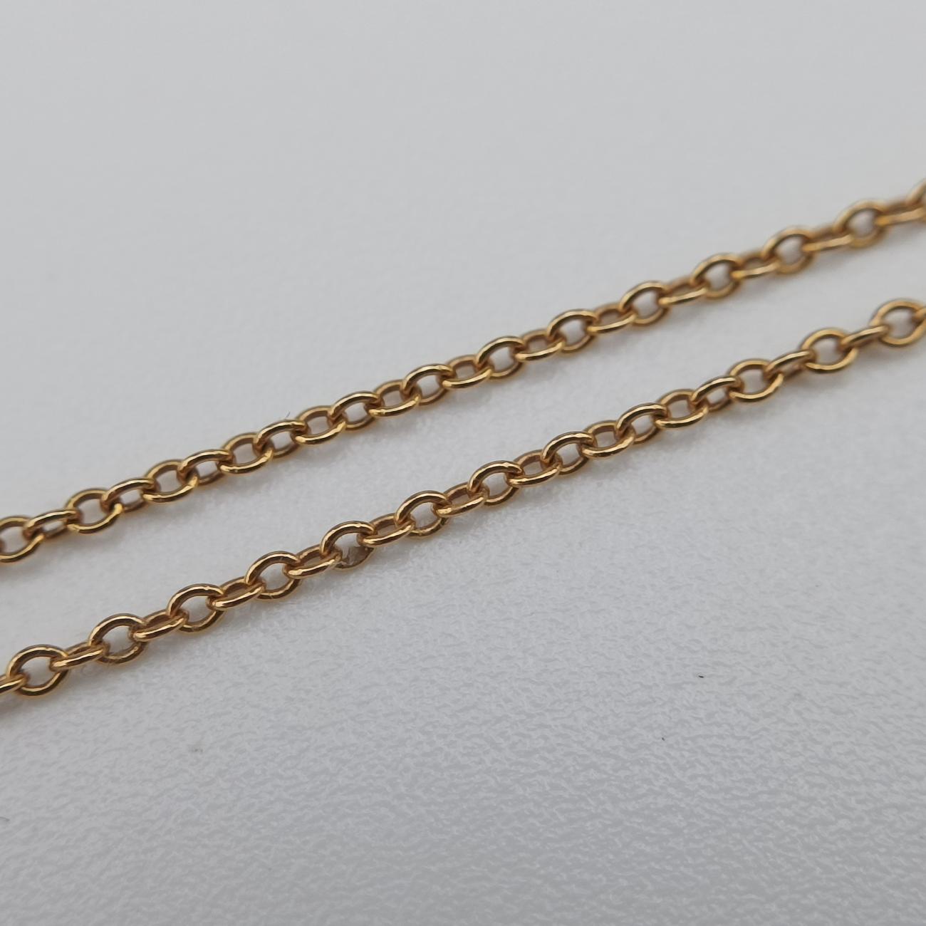 Oval Key Pendant Golden AU750 オーバルキー ペンダント ゴールド AU750