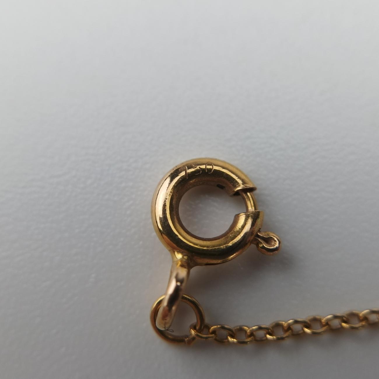 Oval Key Pendant Golden AU750 オーバルキー ペンダント ゴールド AU750