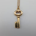 Oval Key Pendant Golden AU750 オーバルキー ペンダント ゴールド AU750