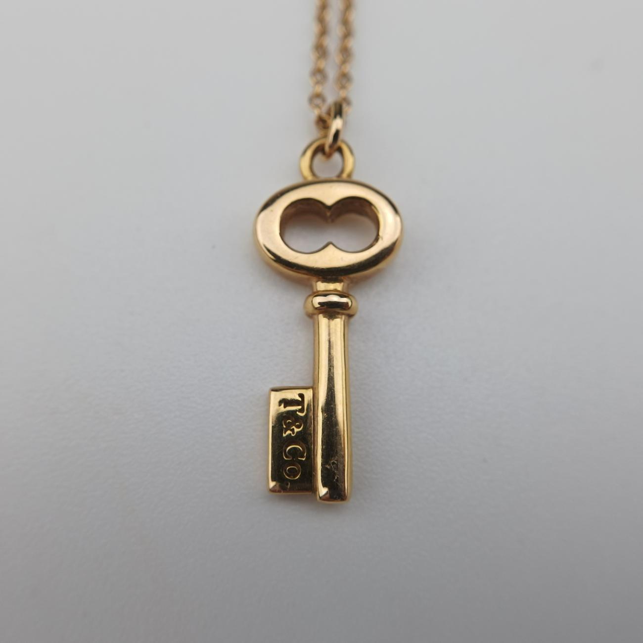Oval Key Pendant Golden AU750 オーバルキー ペンダント ゴールド AU750