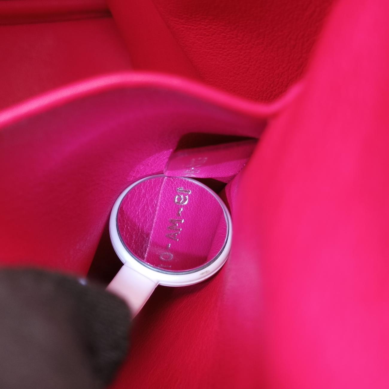 Diorissimo Orange×Pink Leather 19-MA-0123ディオリッシモ オレンジ×ピンク レザー 19-MA-0123