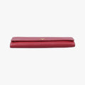 Metal Wallet on Chain Cornflower Clutch Red Saffiano Leather 1MT290 224メタル ウォレット オン チェーン コーンフラワー クラッチ レッド サフィアーノレザー 1MT290 224